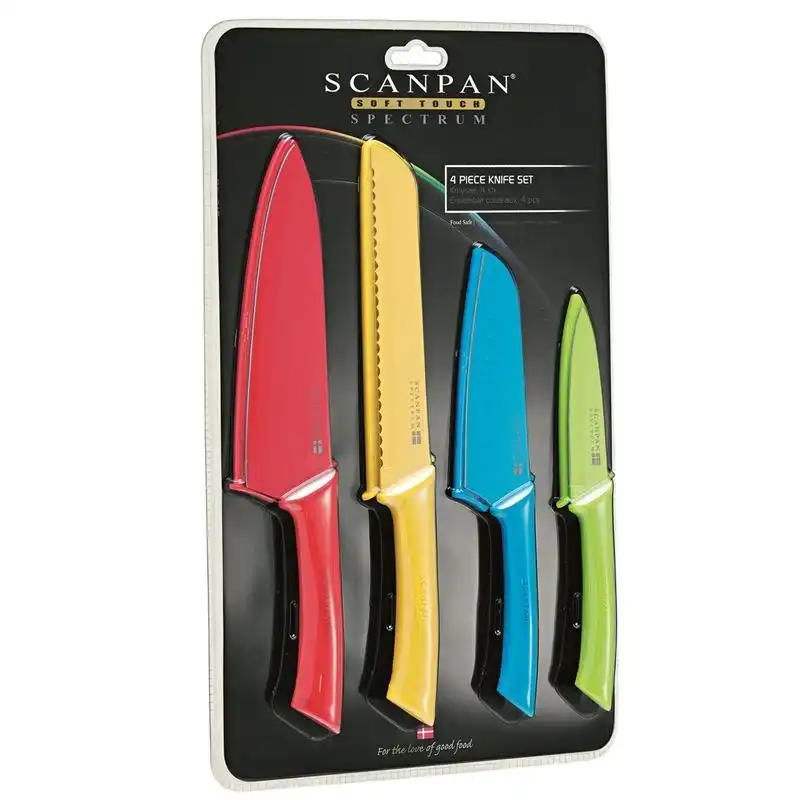 Scanpan 18988 Spectrum 4 Piece Knife Set Multi Coloured