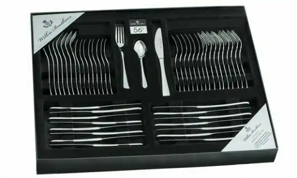 Wilkie Brothers 99716 Wallace 56 Piece Cutlery Set Stainless Steel