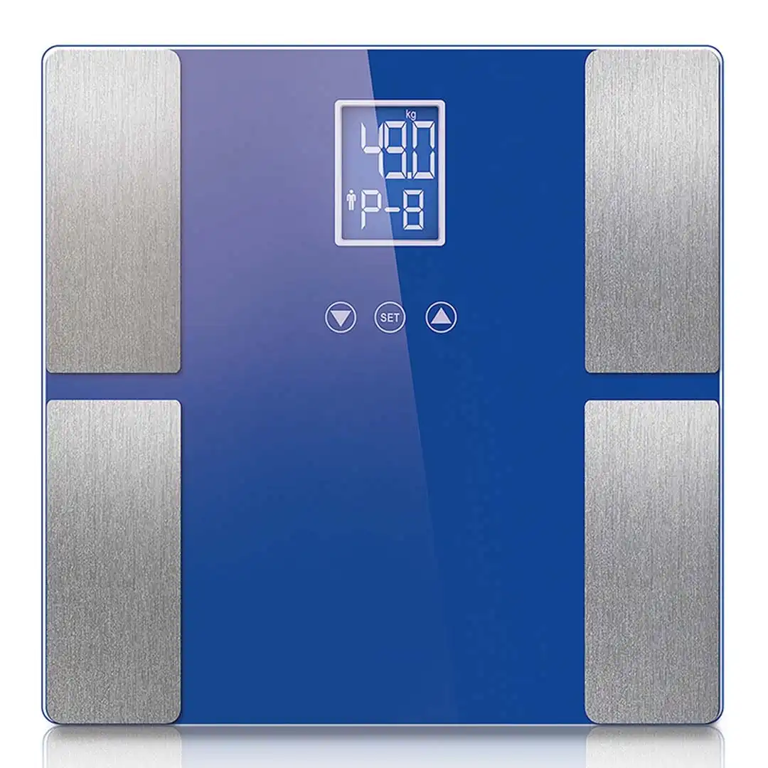 Soga Digital Electronic LCD Bathroom Body Fat Scale Weighing Scales Weight Monitor Blue
