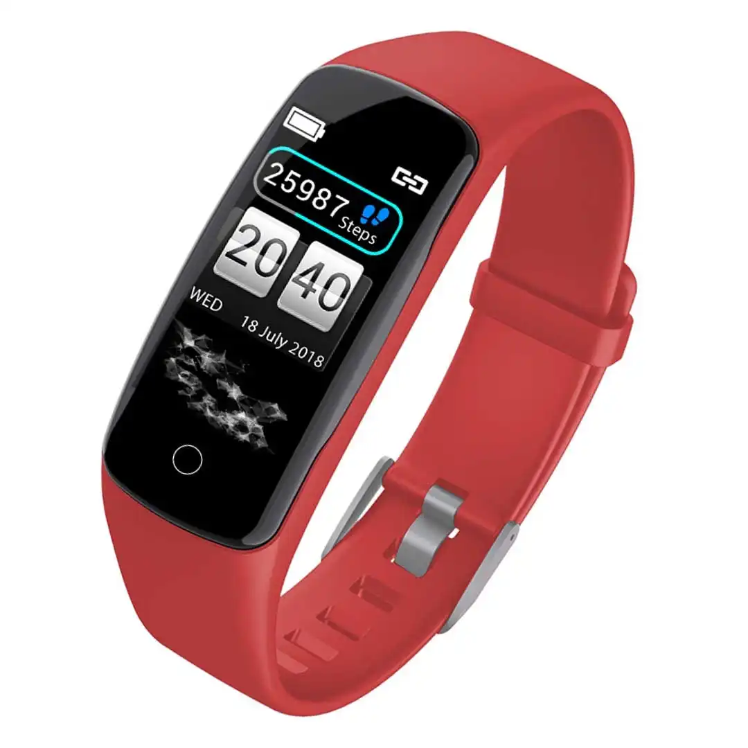 Soga Sport Monitor Wrist Touch Fitness Tracker Smart Watch Red