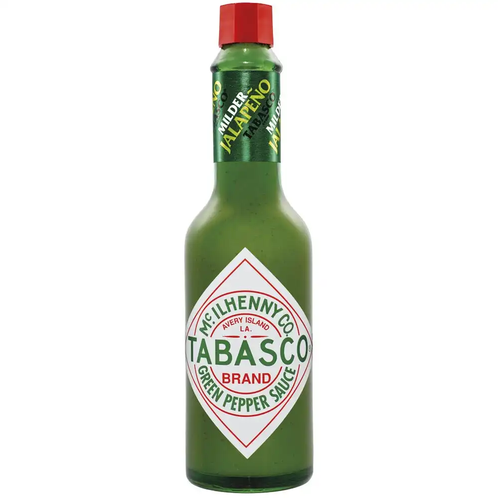 Tabasco 60ml Zesty Green Jalapeno/Pepper Mild Hot Sauce Pantry Food Condiment