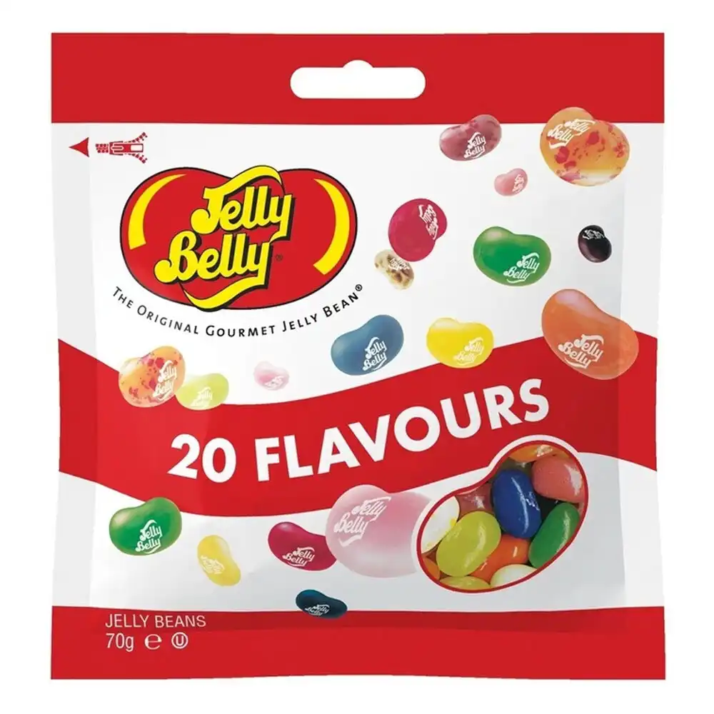 Jelly Belly 70g Assorted Flavours Chewing Soft Jelly Bean Candy Lolly Snack Bag