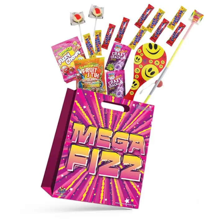 Mega Fizz Kids Sour Candy/Lolly Fruit Flavour Snack Hard Sweets Lollipop Showbag