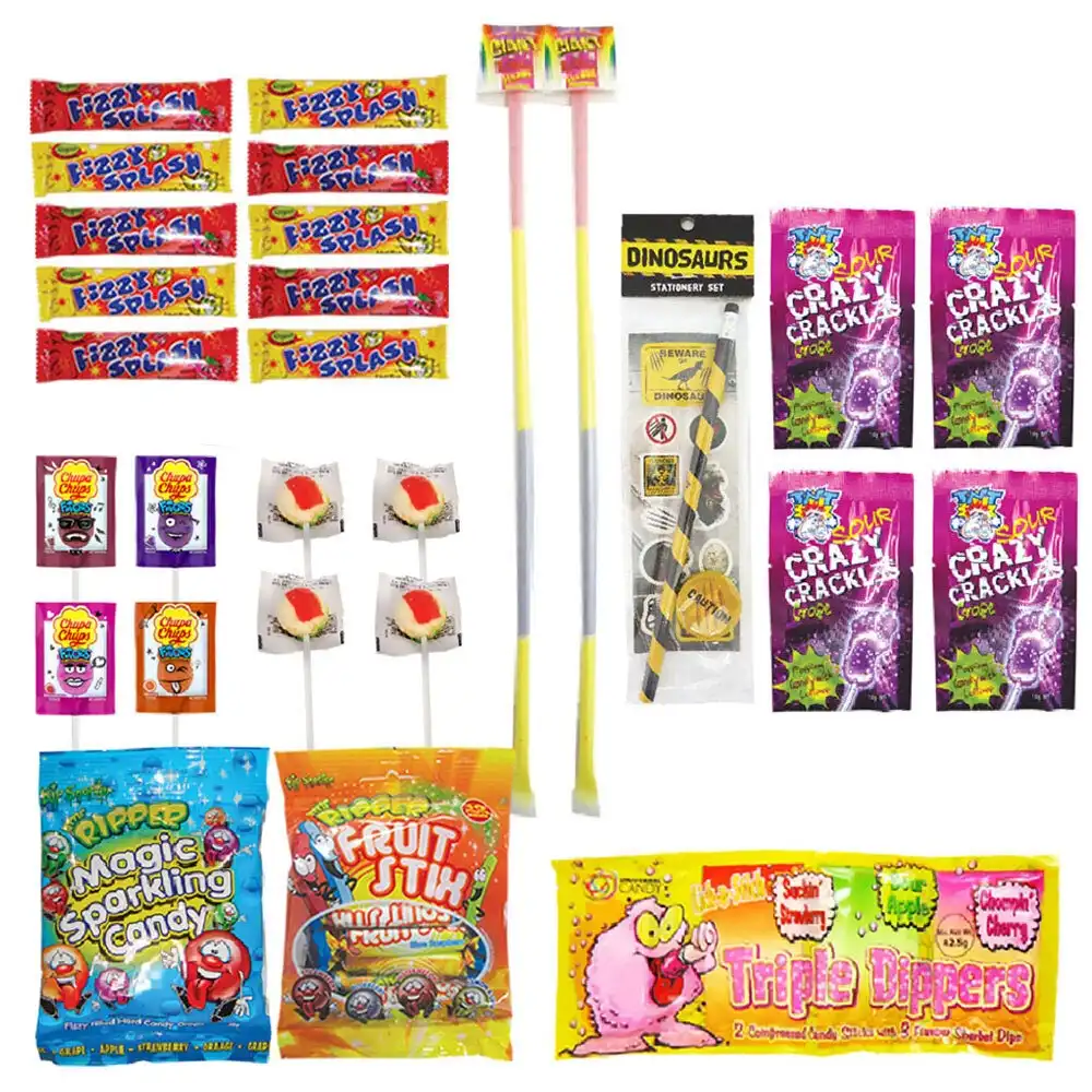 Wicked Fizz Kids Confectionery Sweets Showbag Lollies/Candy/Lollipop Show Bag