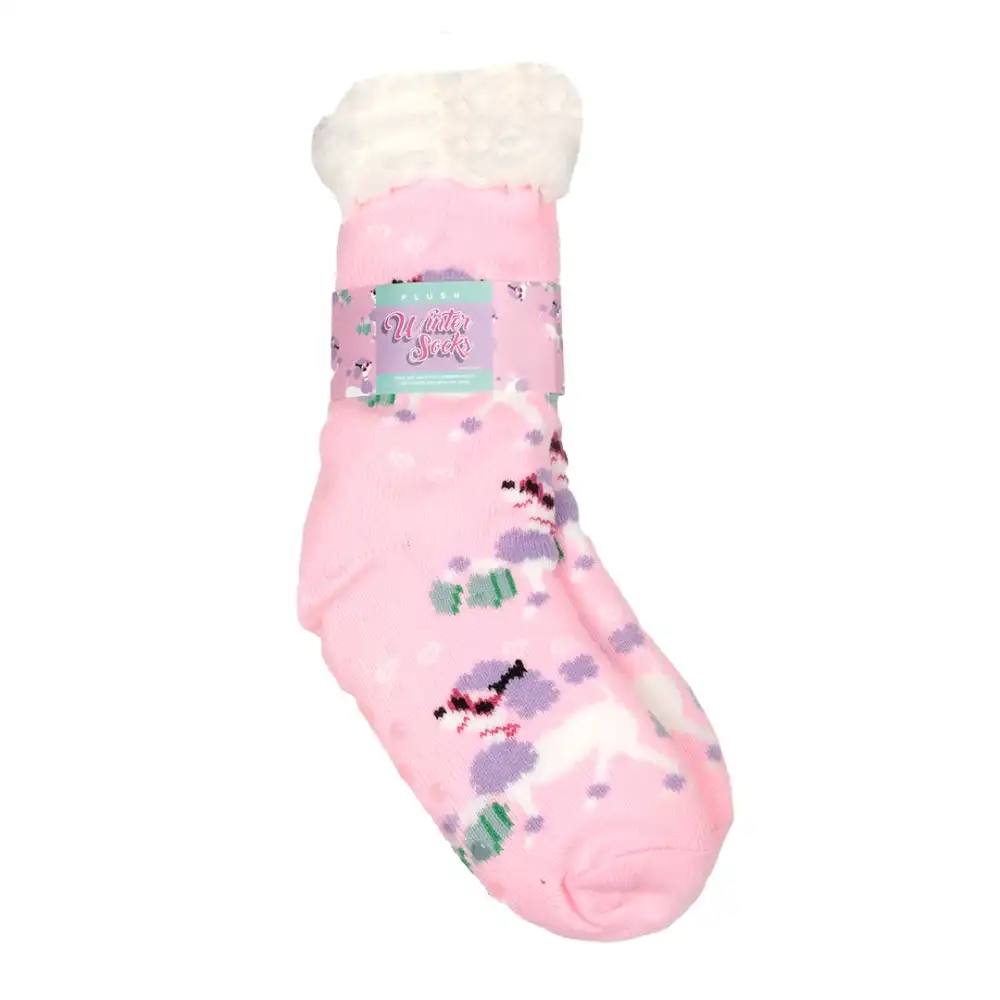Glam Dog Pink Sherpa Winter Socks
