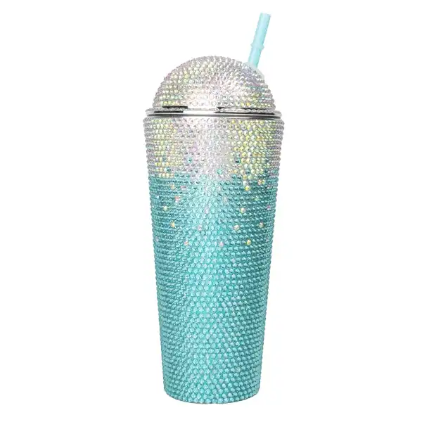 Glitter Bedazzle Cup Blue Ombre