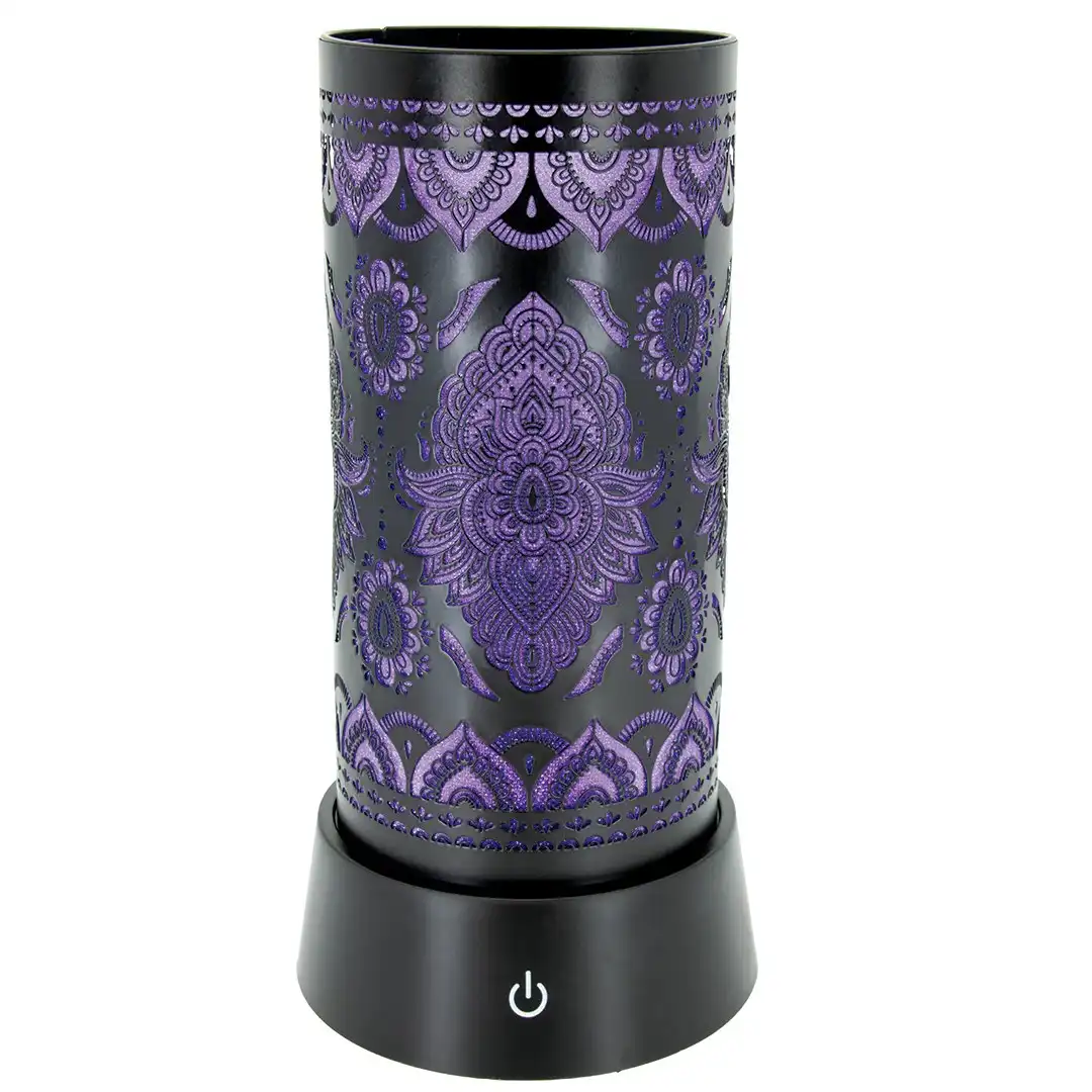 Lotus Silhouette Lamp Purple