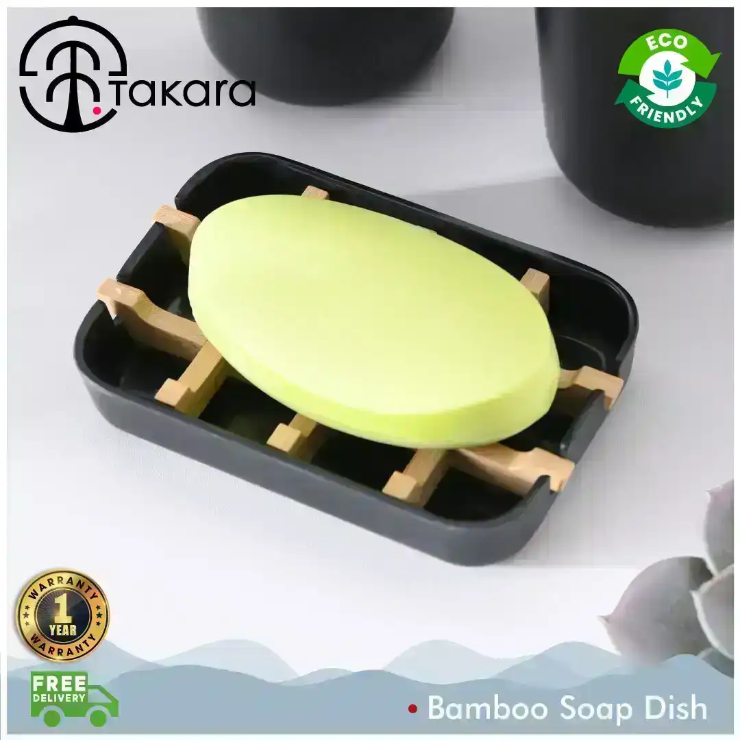 Takara Takae - Bamboo Soap Dish Black