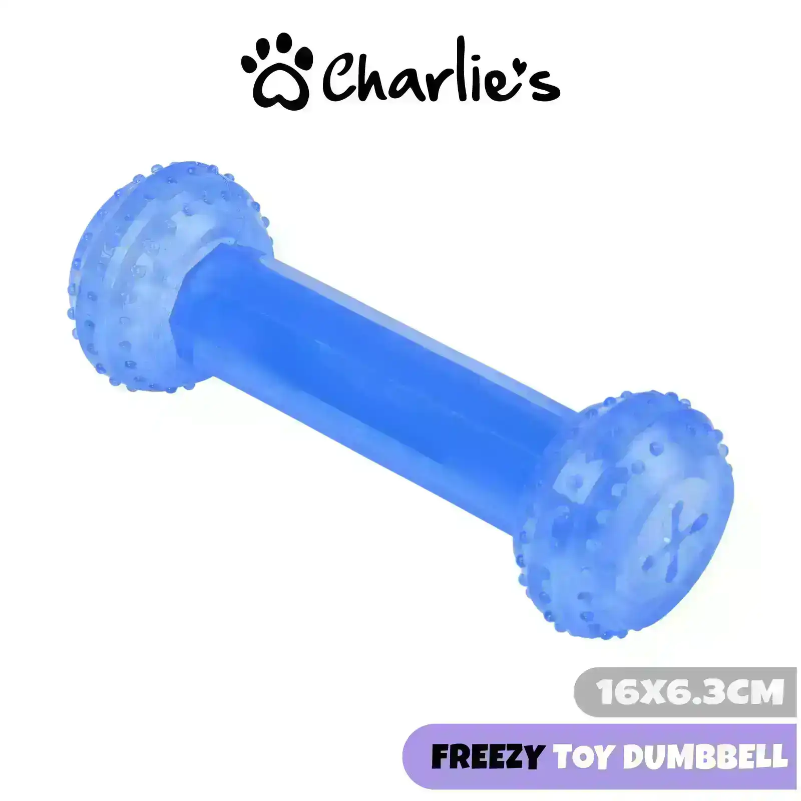 Charlie's Freezy Toy Dumbbell Blue 16x5.5cm