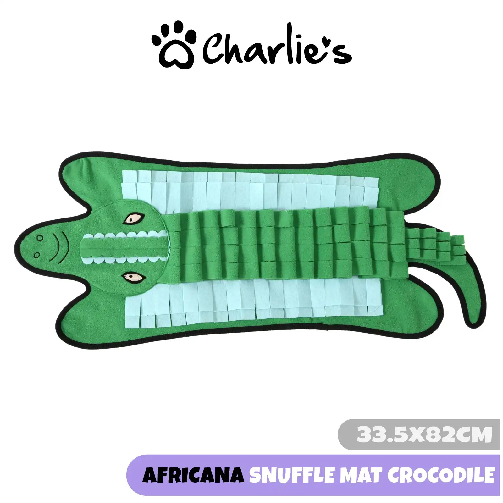 Charlie's Africana Snuffle Mat Crocodile 33.5x82cm