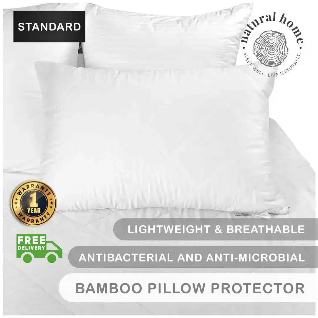 Natural Home Bamboo Pillow Protector Standard