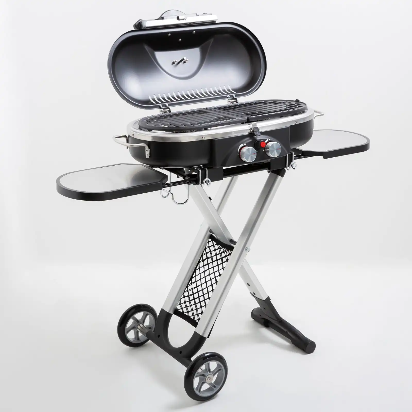 Havana Outdoors BBQ Mate Premium Portable Gas Grill LPG Twin Grill Outdoor Black