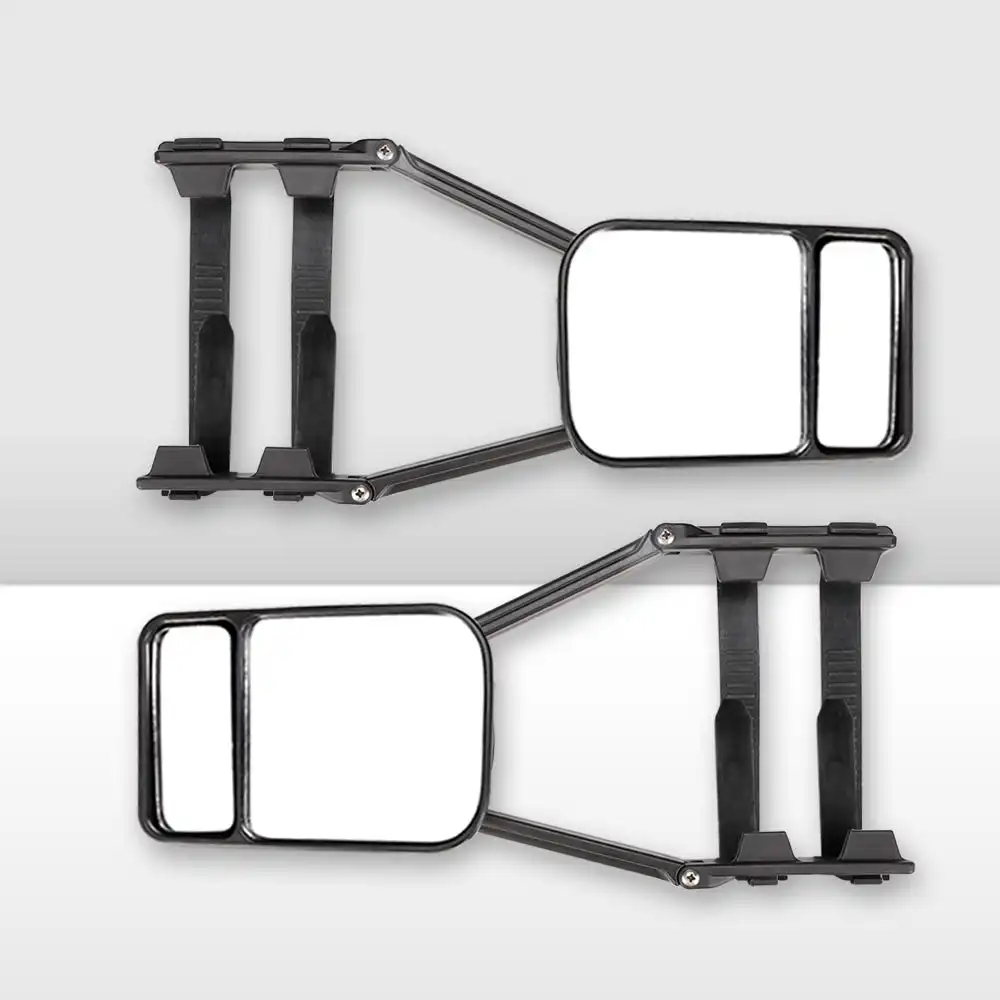 San Hima 2x Towing Mirrors Heavy Duty Universal Fit Strap On Towing