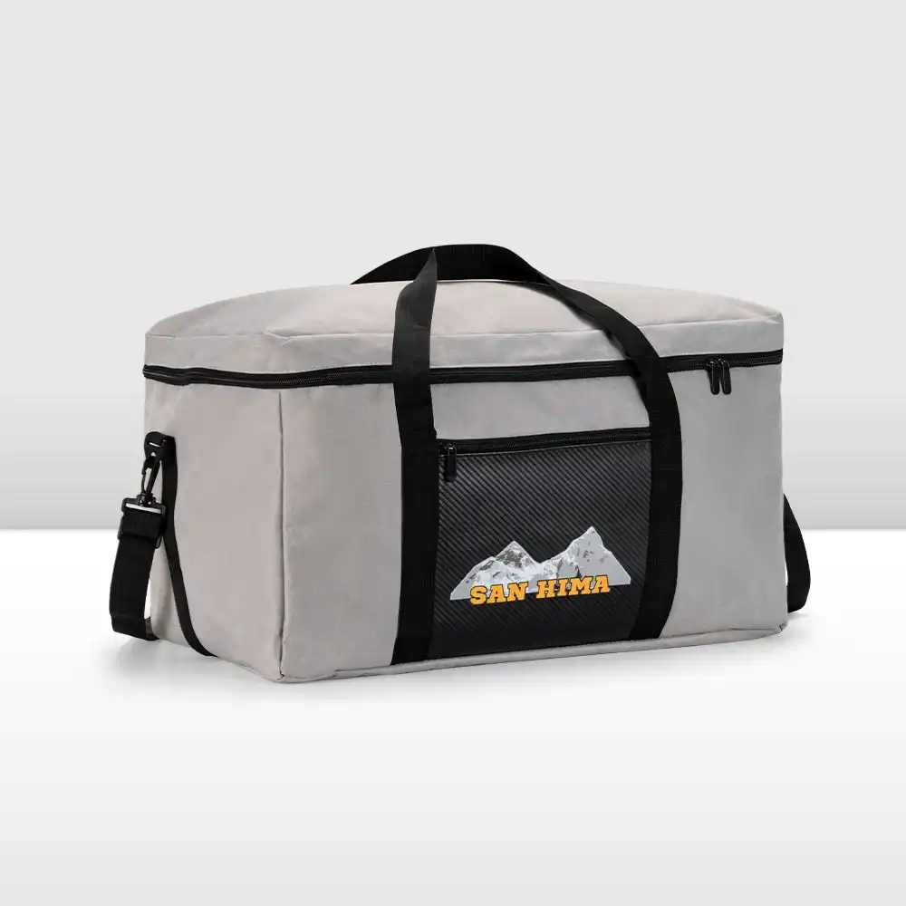 San Hima Canvas Travel Bag BBQ Storage Bag Water Resistant Outdoor Camping 70L