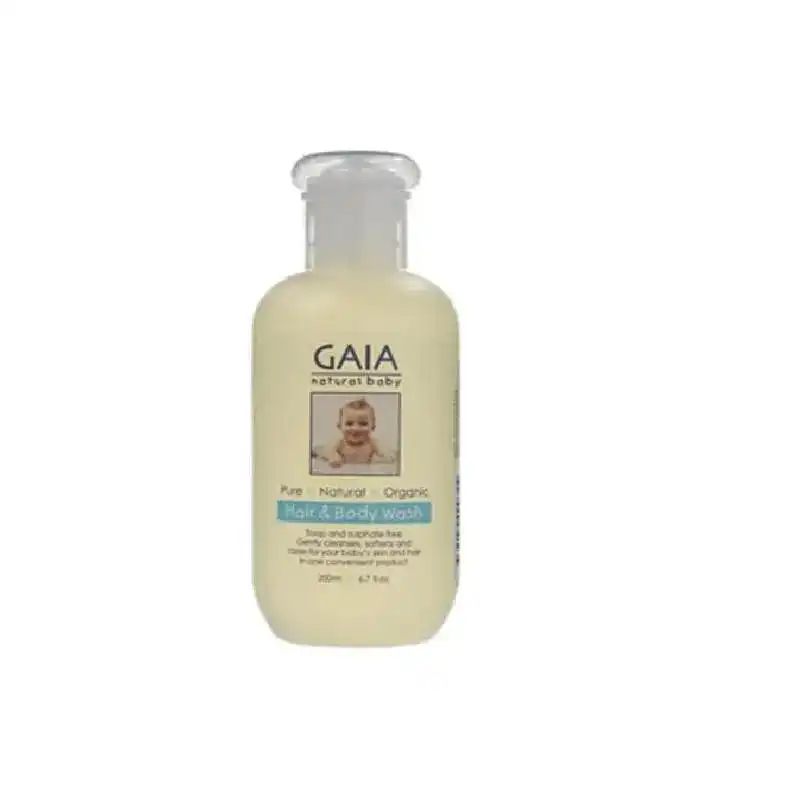 Gaia Natural Baby Hair &amp; Body Wash 200ml