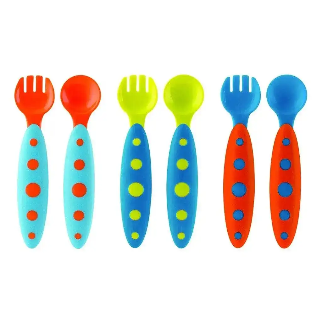 Boon Modware cultery sets 3 Pack Blue/Tangerine/Teal