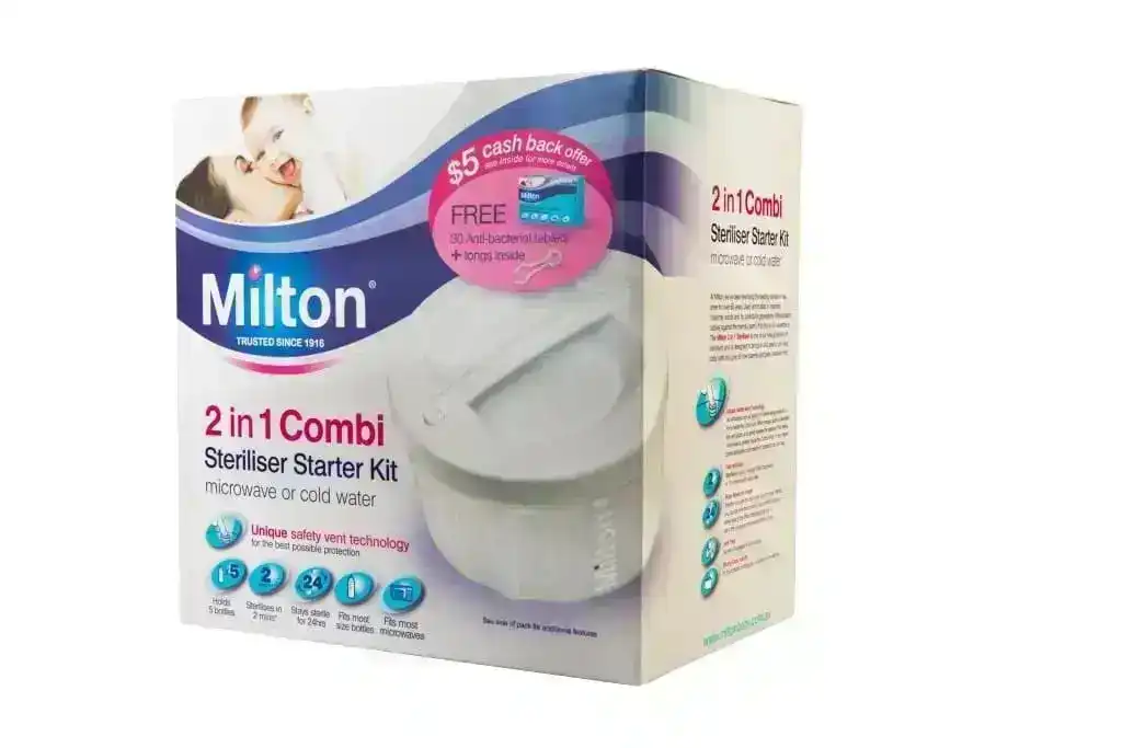 Milton 2 in 1 Combi Steriliser Starter Kit