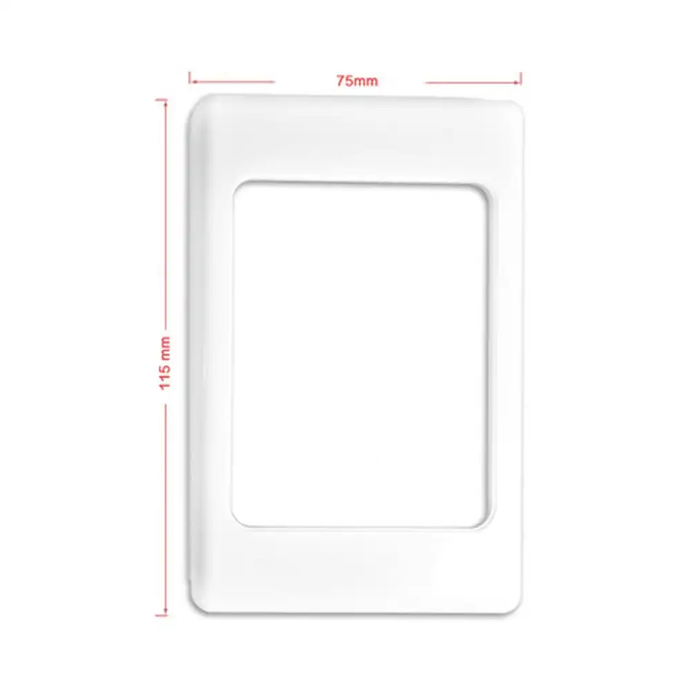 Pro2 Wall Plate Outlet Cover for Light Switch/Powerpoint Old Cuts/Holes White
