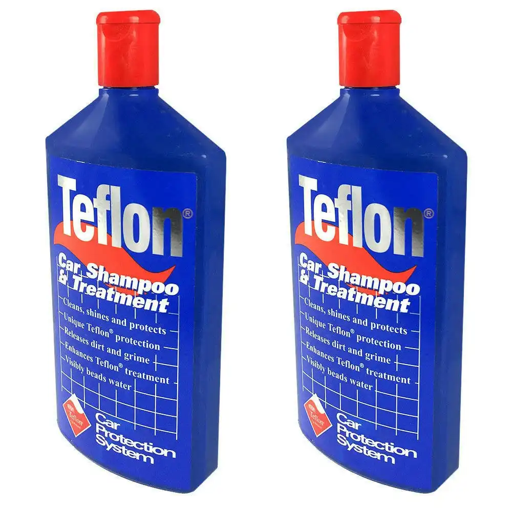 2PK Teflon Car Shampoo Treatment 500ml Vehicle Wash Soap Polish Clean Protection