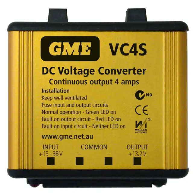 Gme 4 Amp DC to DC 15-38V To 12V Voltage Converter/Reducer w/Overload Protection