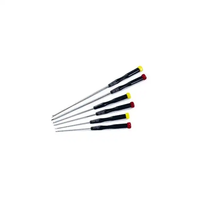 6pc Proskit Precision Screwdriver Set Philips Point/Slotted Blade Drivers Black