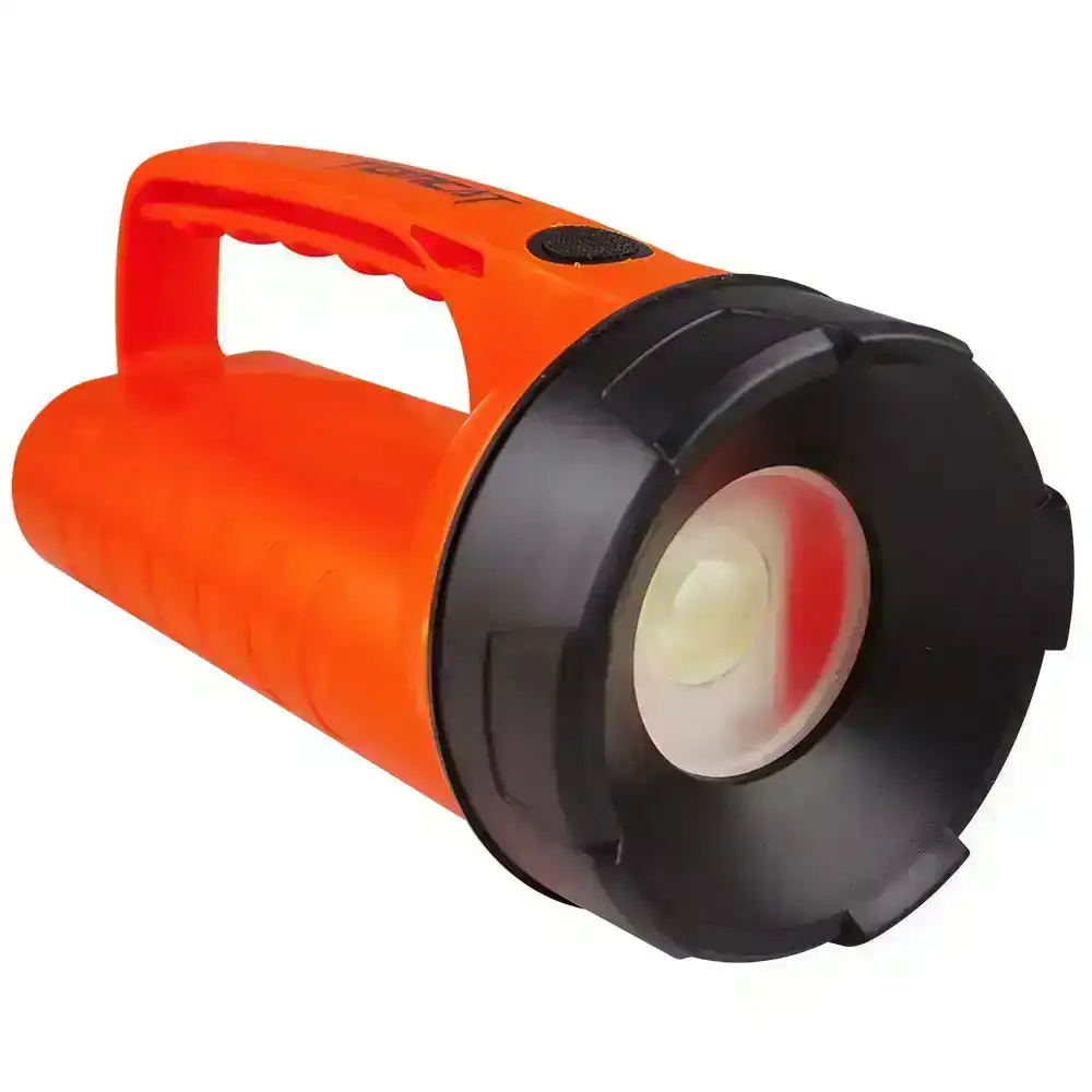 Tomcat 19.2cm LED COB Flood Light 3W Lantern Torch Flashlight w/Batteries Orange