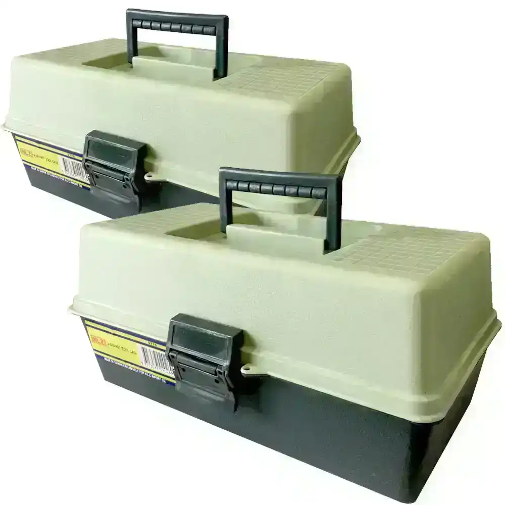 2x 31cm Storage Box/Case/Caddy/Organiser Tray for Tool/Sewing/Fishing/Handcraft