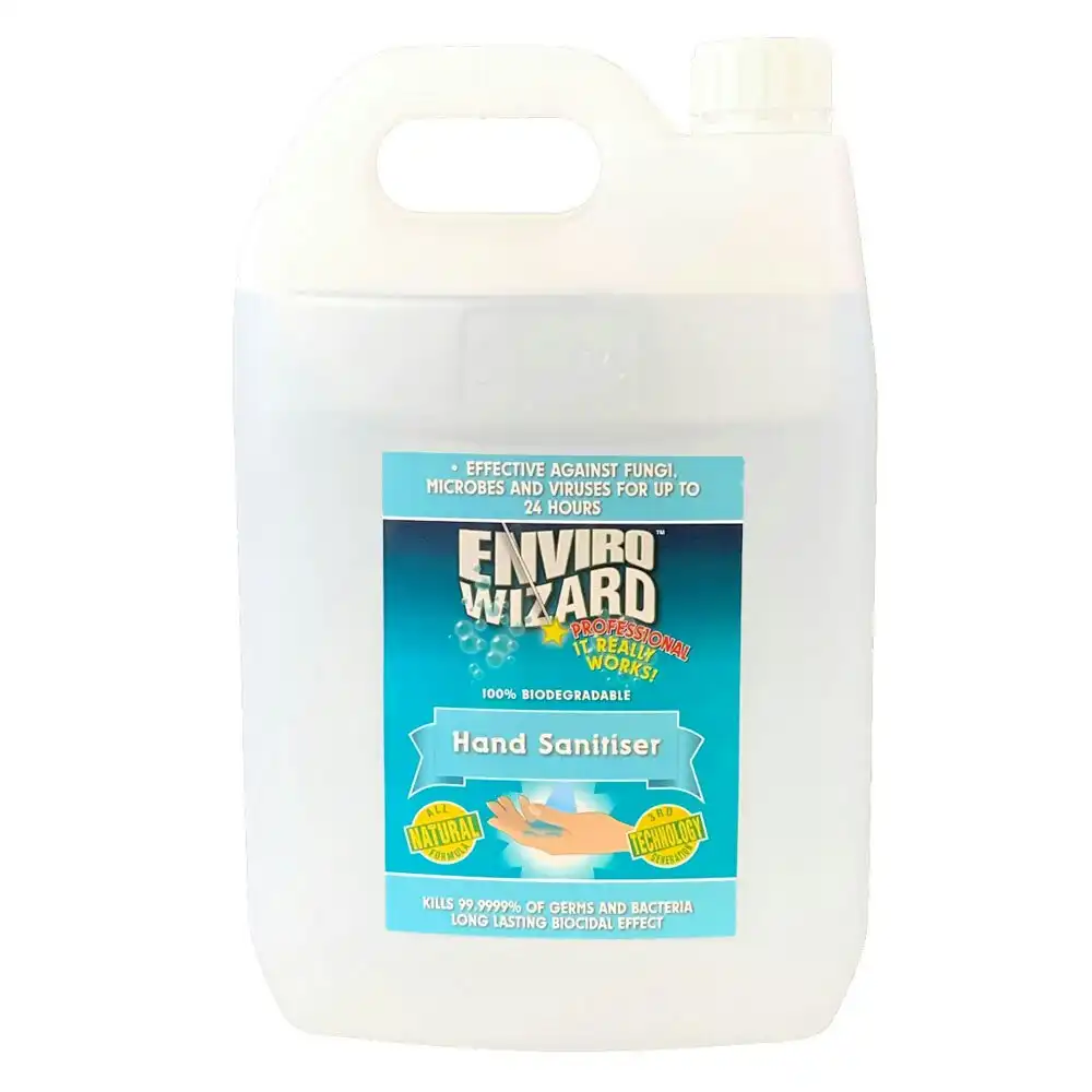 Enviro Wizard Hand Sanitiser 5L Alcohol-Free/Biodegradable Disinfectant Organic