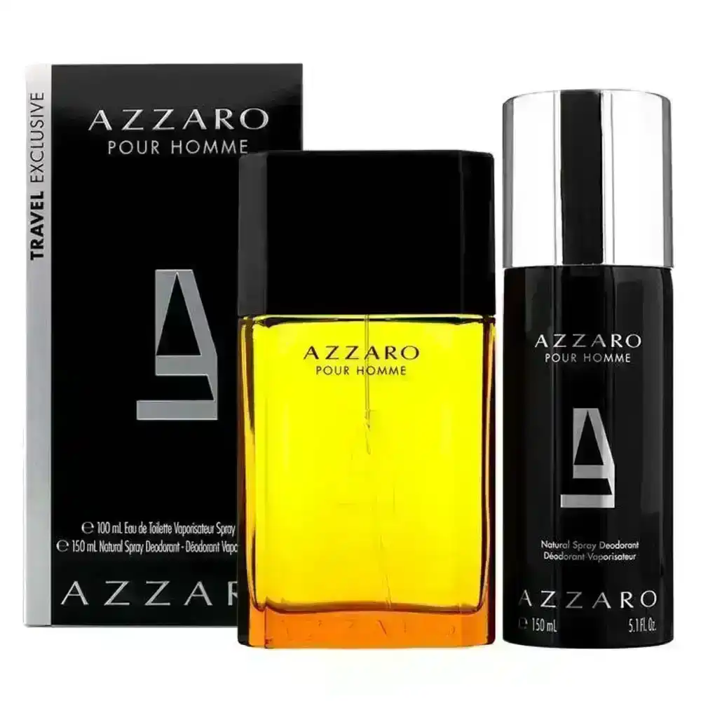 2pc Azzaro Pour Homme Men/Him 100ml EDT Fragrances Spray/Deodorant Gift Set