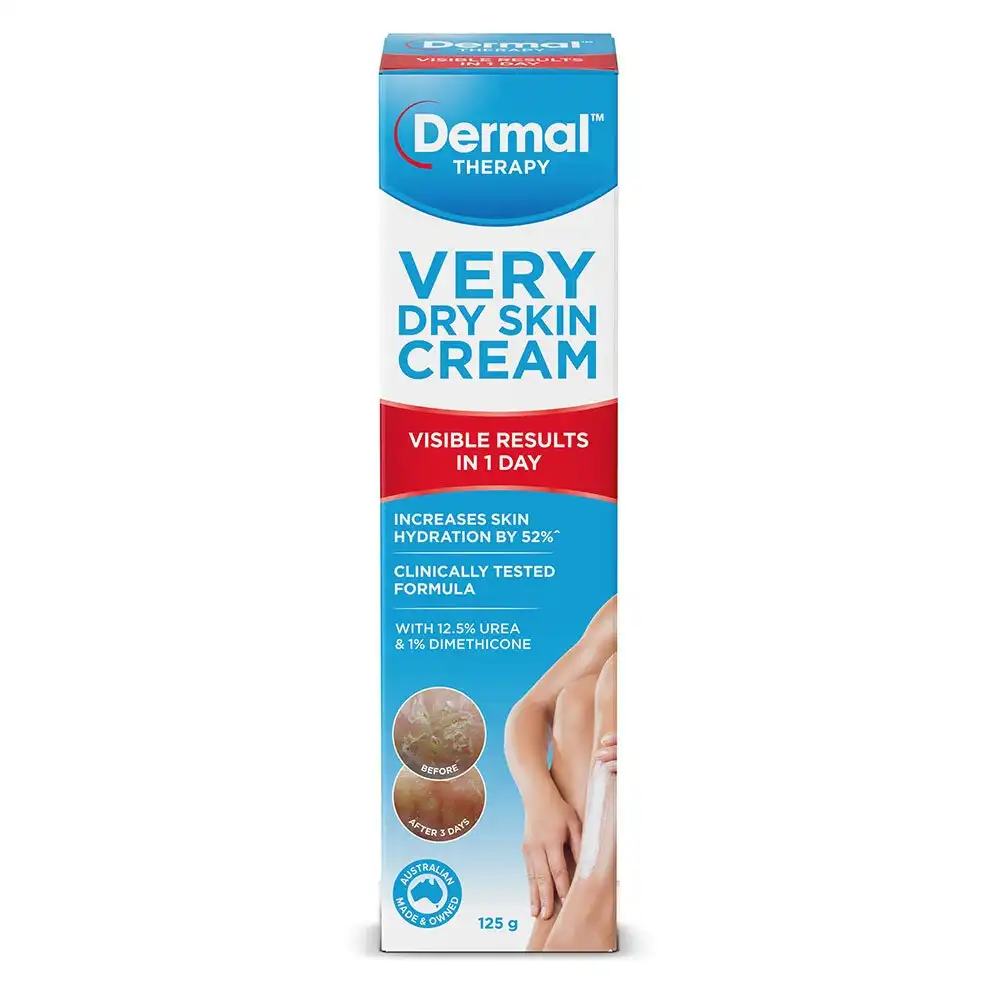 Dermal Therapy 125g Very Dry/Itchy Skin Care Body Cream/Moisturiser/Hydrating