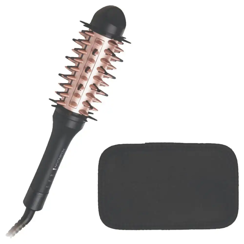Remington Volume Up Electric Hair Straightening/Curl Brush Styling Straightener