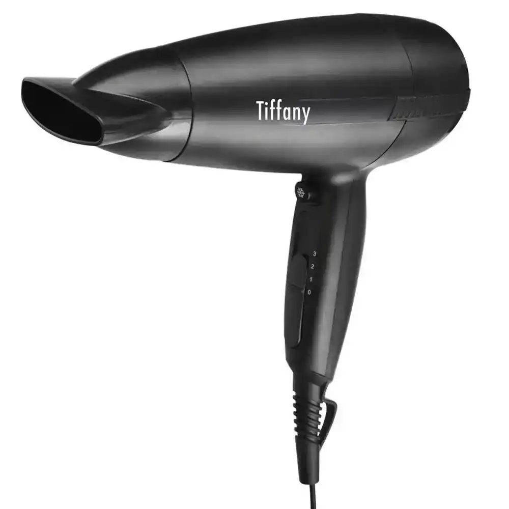 Tiffany 2000W Electric Hair Dryer Styling/Blower 3-Heat Speed Hairdryer Black
