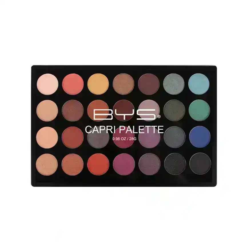 BYS 28g Eyeshadow Colour Palette Eye Shadow Matte/Metallic Shimmer Capri XL