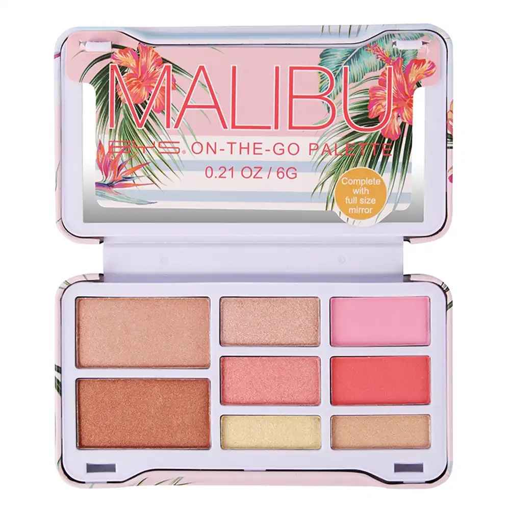 BYS 6g Malibu On The Go Makeup/Beauty Face Palette Eyeshadow/Highlighter/Contour