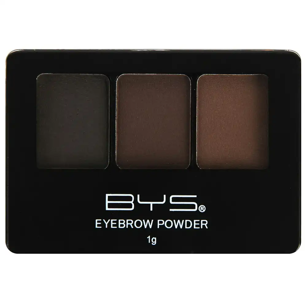 BYS Eyebrow Powder Trio Bold Brows Cosmetics Shape/Blend Facial Beauty Makeup