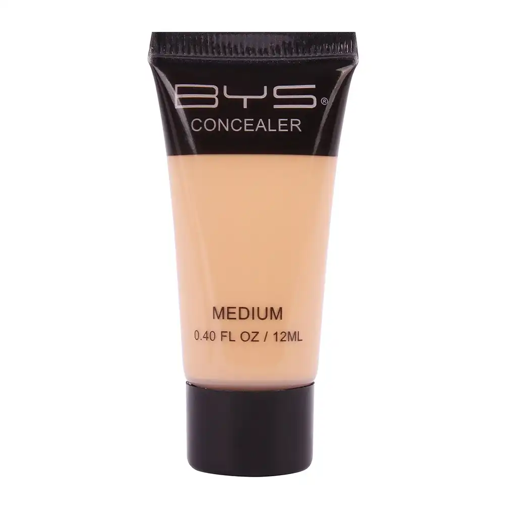 BYS Concealer Tube Face Cream Cosmetic Beauty Makeup Glam Coverage Medium 12ml