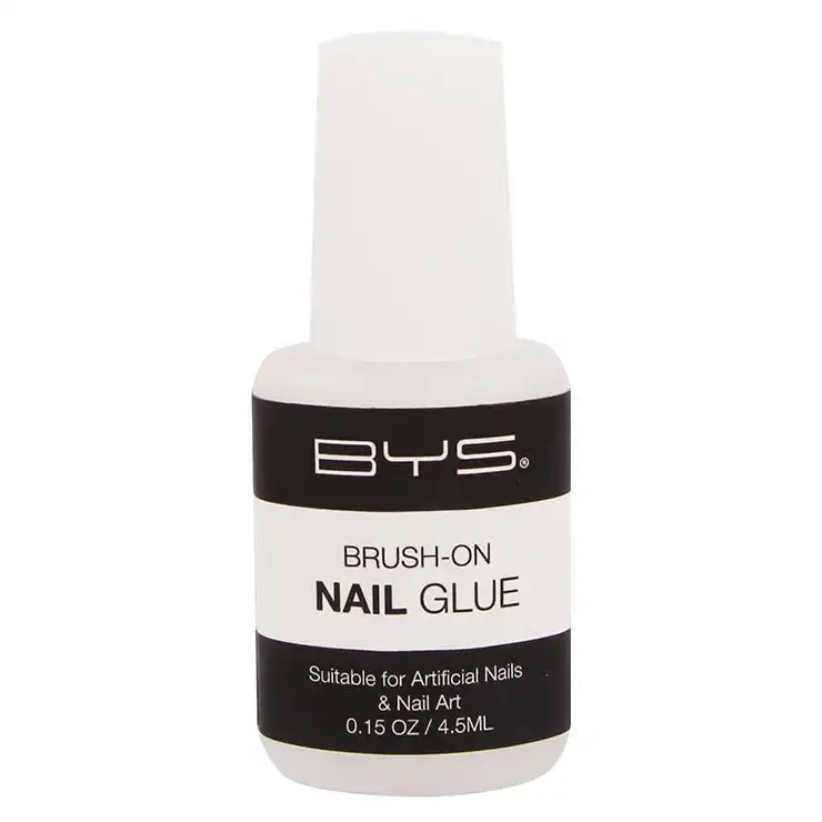 BYS Brush-On Artificial/Art Nail Glue Quick Drying Makeup Cosmetic Clear 4.5ml