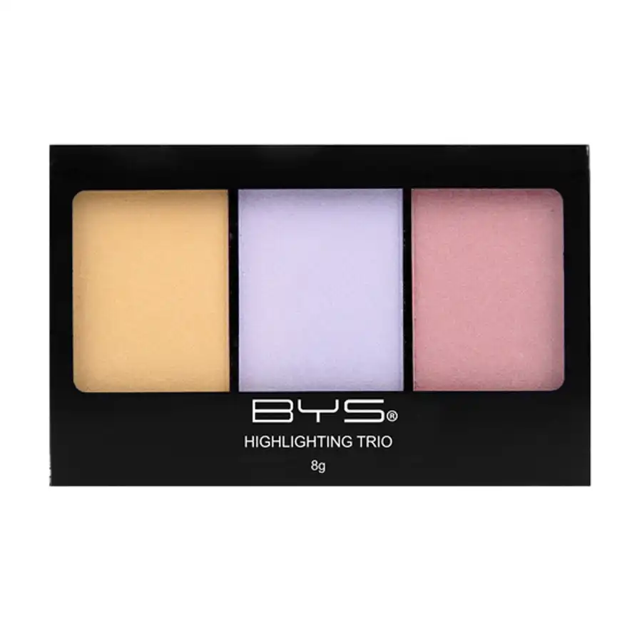 BYS Highlighting Trio Luminous 8g Palette Face Makeup Beauty Cosmetic w/3 Shades