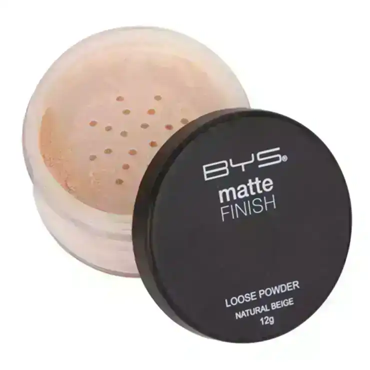 BYS Matte Finish 12g Loose Powder Face Makeup Beauty Cosmetics Natural Beige