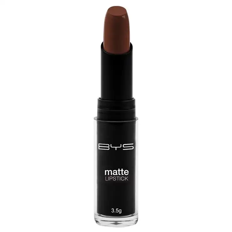 BYS 3.5g Matte Lipstick Velvety Creamy Lip Colour Makeup Cosmetics Espresso