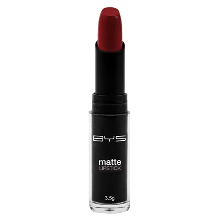 BYS 3.5g Matte Lipstick Velvety Creamy Lip Colour Makeup Cosmetics Fine Wine