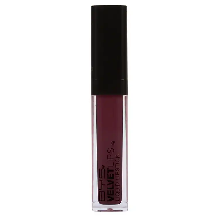 BYS Velvet Cream Soft Plush Lipstick Lip Colour Cosmetics Makeup Red Wine 6g