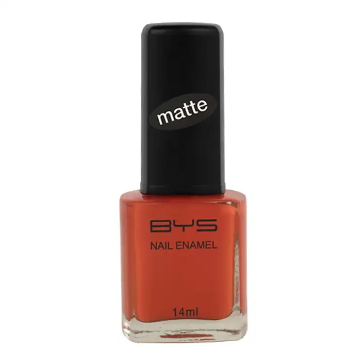 BYS Matte Nail Polish Enamel Lacquer Chip Resistant Lasting Quick Dry ORNG 14ml