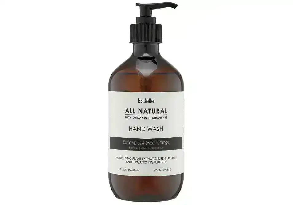 Ladelle All Natural Plant Based Eucalyptus/Sweet Orange Scented 500ml Hand Wash