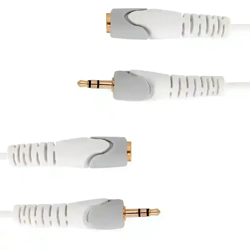 2PK Westinghouse 3m Audio/AUX Extension Cable 3.5mm Male/Female f/TV Headphones