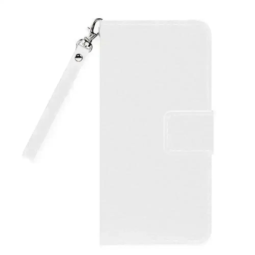 Cleanskin White Flip Wallet Card Holder Pocket Case Cover for Apple iPhone 7