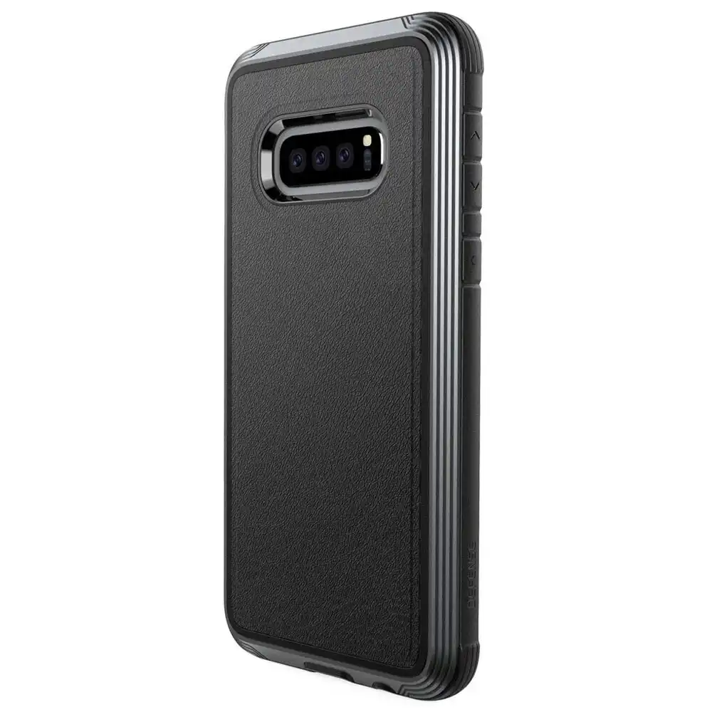 X-Doria Defense Lux Case Cover Drop Protector f/ Samsung Galaxy S10e Leather BLK