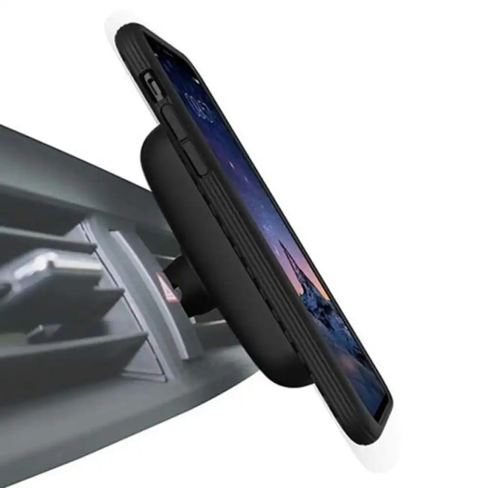 Evutec AER Series Karbon Case Cover Protect f/ iPhone XR w/ Car Vent Mount Black