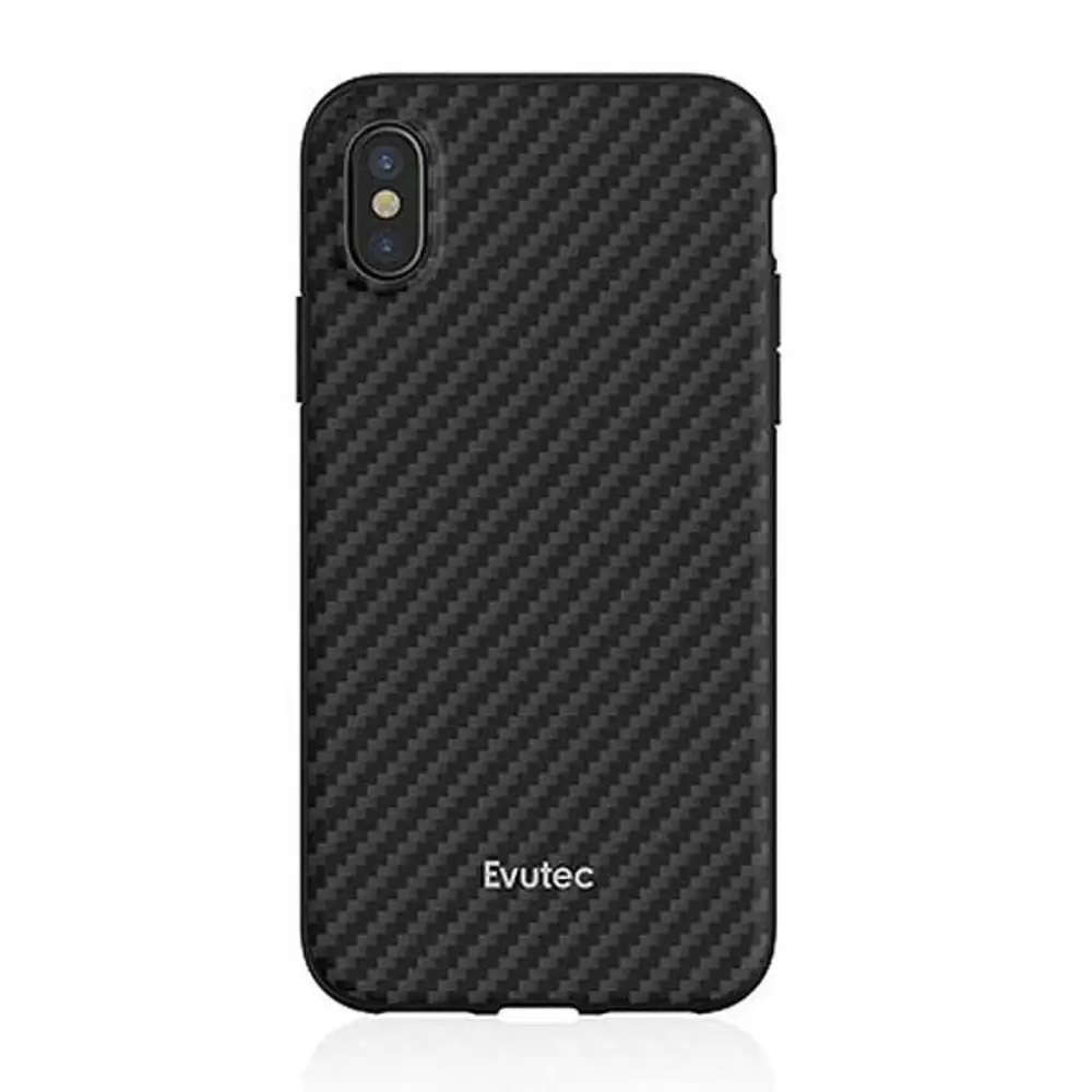 Evutec AER Series Karbon Case Cover Protect f/ iPhone Xs Max w/Car Vent Mount BK