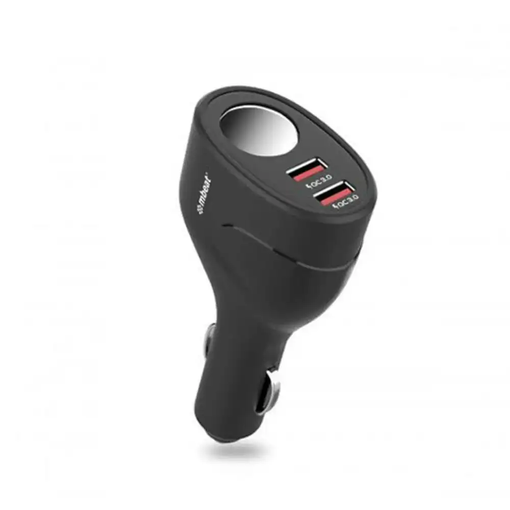 mBeat Gorilla Power Dual QC3.0 Car Charger & Cigar Lighter Socket f/Phone/GPS